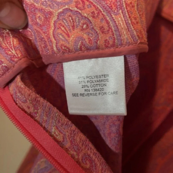 Carlisle Collection women's Paisley suit Pink size 2 - Picture 10 of 13
